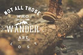 Not All who wonder are lost shoes