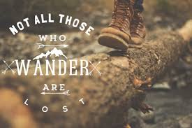 Not All who wonder are lost shoes
